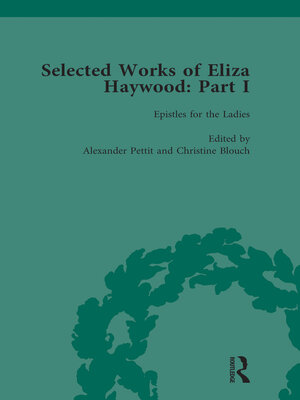 cover image of Selected Works of Eliza Haywood, Part I Vol 2